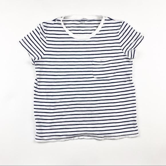 Madewell Navy blue and White Striped - Picture 3 of 5